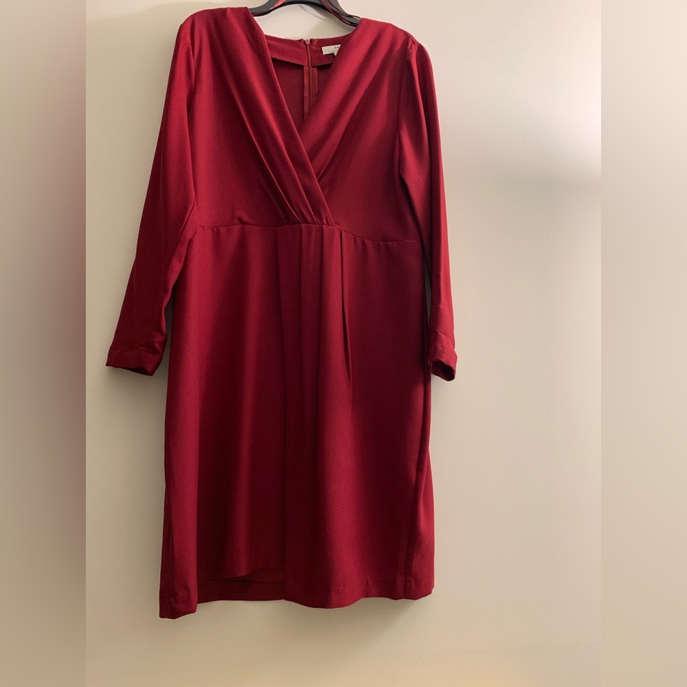 Halston red dress